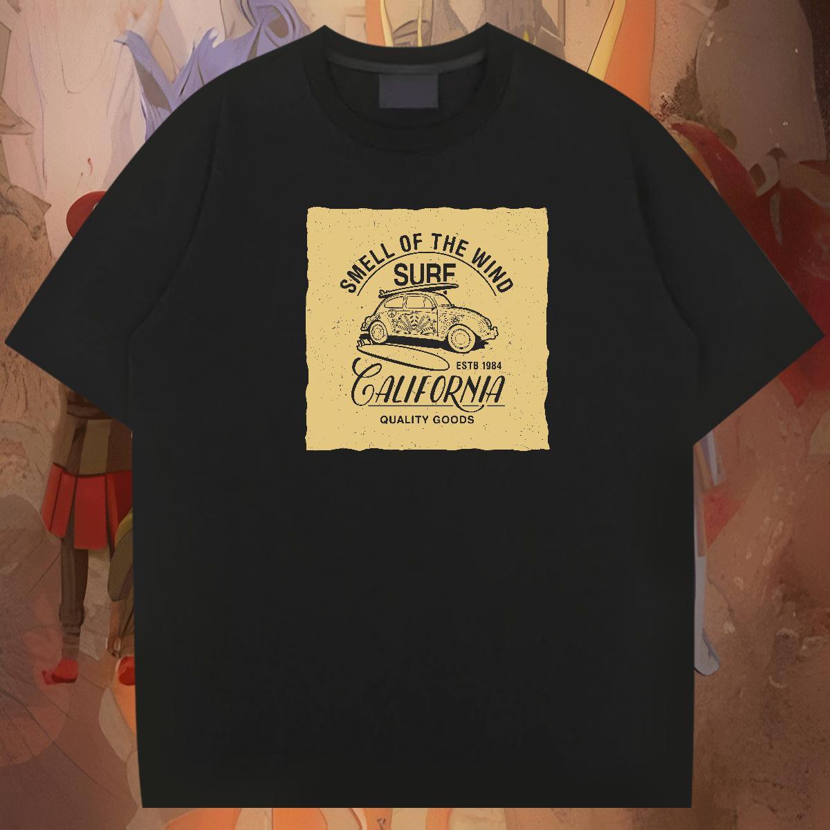 High Quality Men Clothes T-Shirt 230g Pure Cotton Street Casual car Anime Crew Neck Fashion Designer T Shirt For Man Tees Shirts