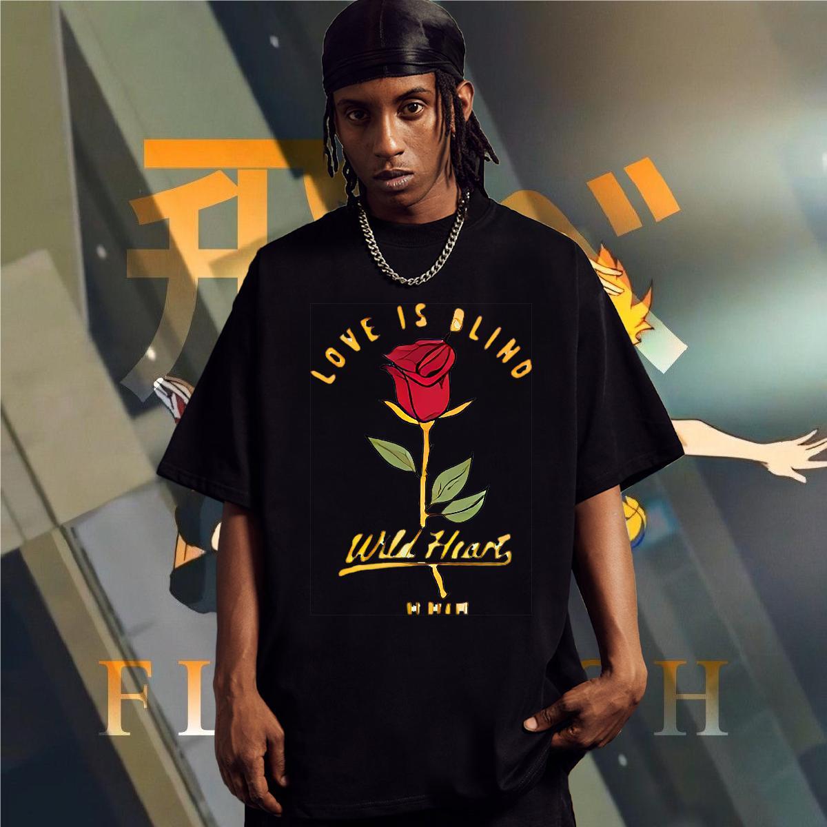 T shirt 100% Cotton 230g flower Beach Breathable Short Sleeve Custom Printed Men Tops Tees Stylist Wholesale Tees Shirts