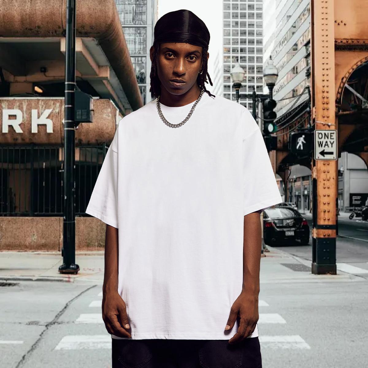 Custom Tshirts 230g Pure Cotton Street wear Hip Hop blood Breathable Crew Neck Men T Shirts Classic Custom Printed Tops Tees