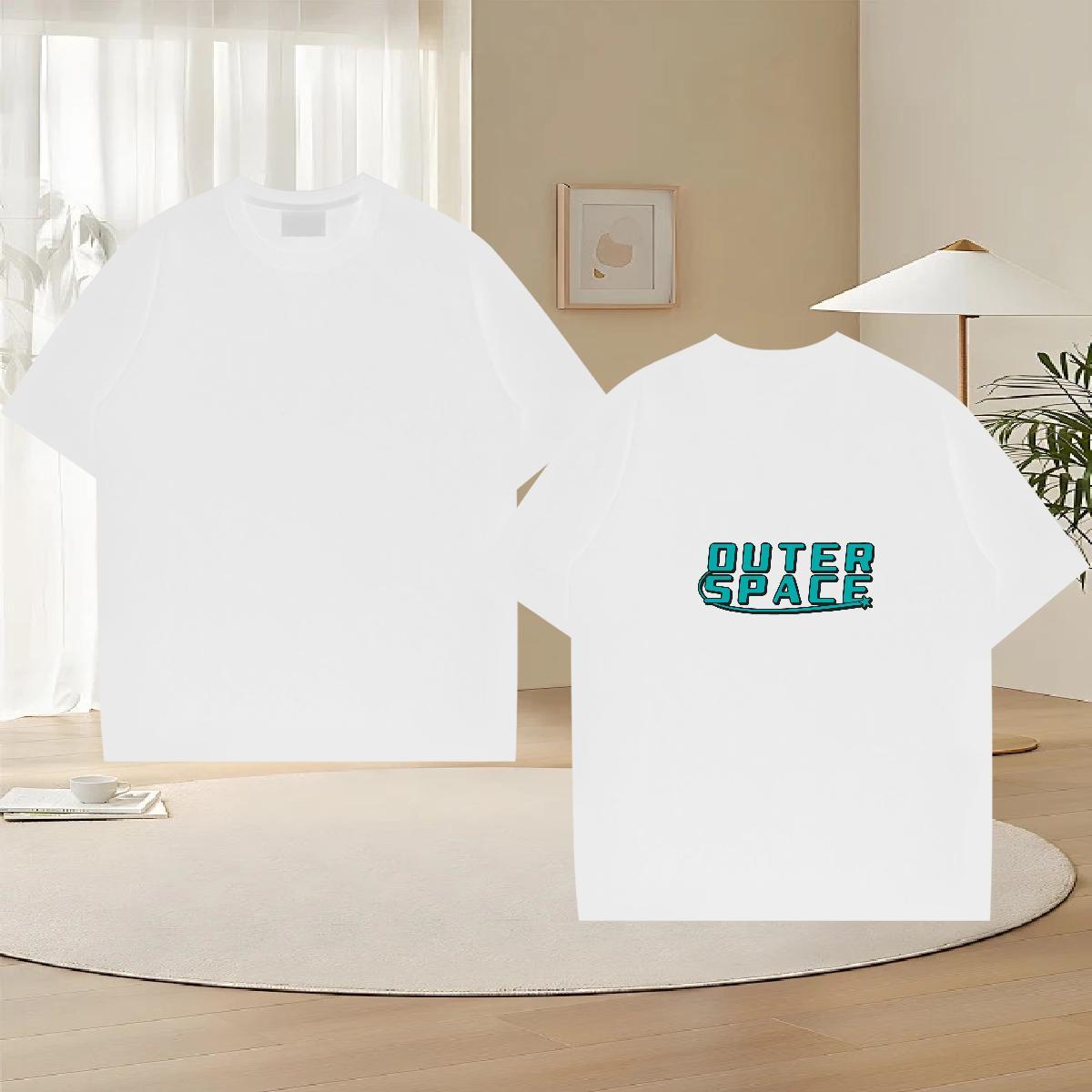 Classic T-Shirts for Men letter Clothes 230g Cotton Spring Summer Popular Custom Printing O Neck Short Sleeves Tshirts