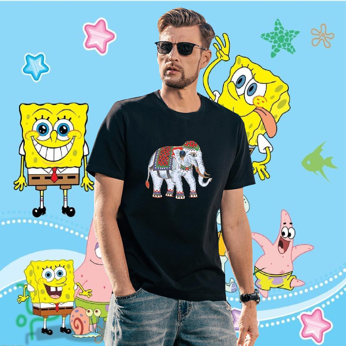 Classic Mens T Shirts 230g Cotton elephant Hip Hop Street Tops O Neck Short Sleeves TOP Quality Mens Tshirts DIY Logo Oversized