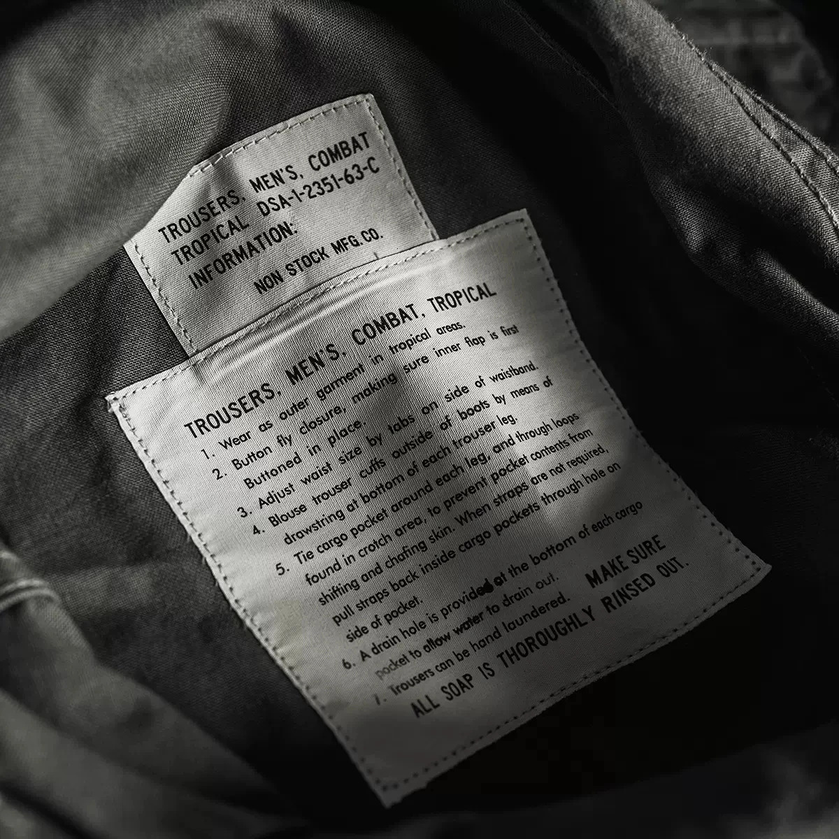 Non Stock 1963 TCU 1st Pattern Jungle Pants Cotton Military Mens Cargo Trousers 240806