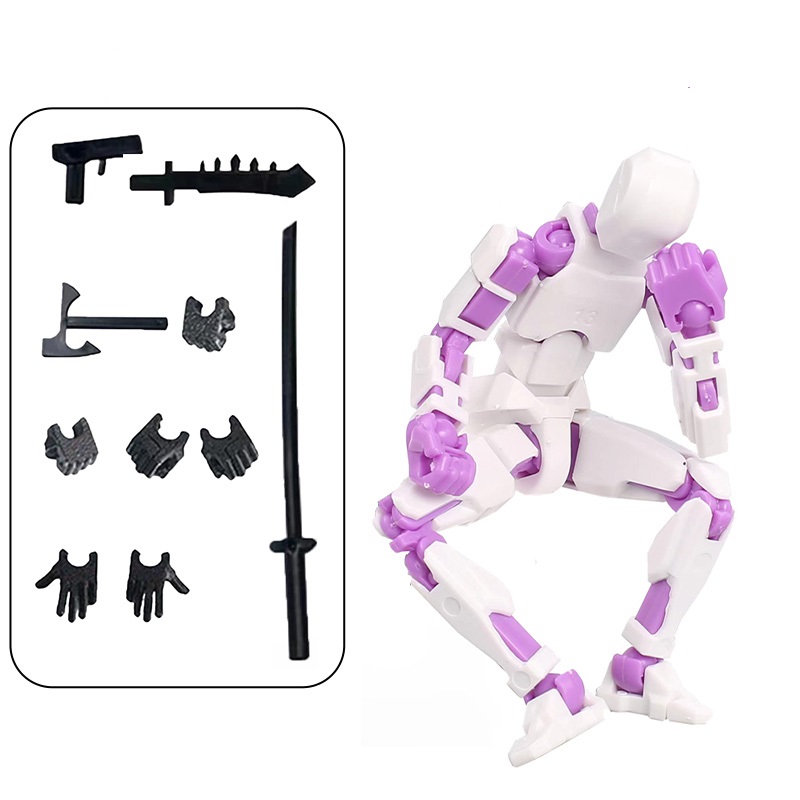 Titan 13 Action Figures 3D Printed Multi-Jointed Movable Lucky Action Figure