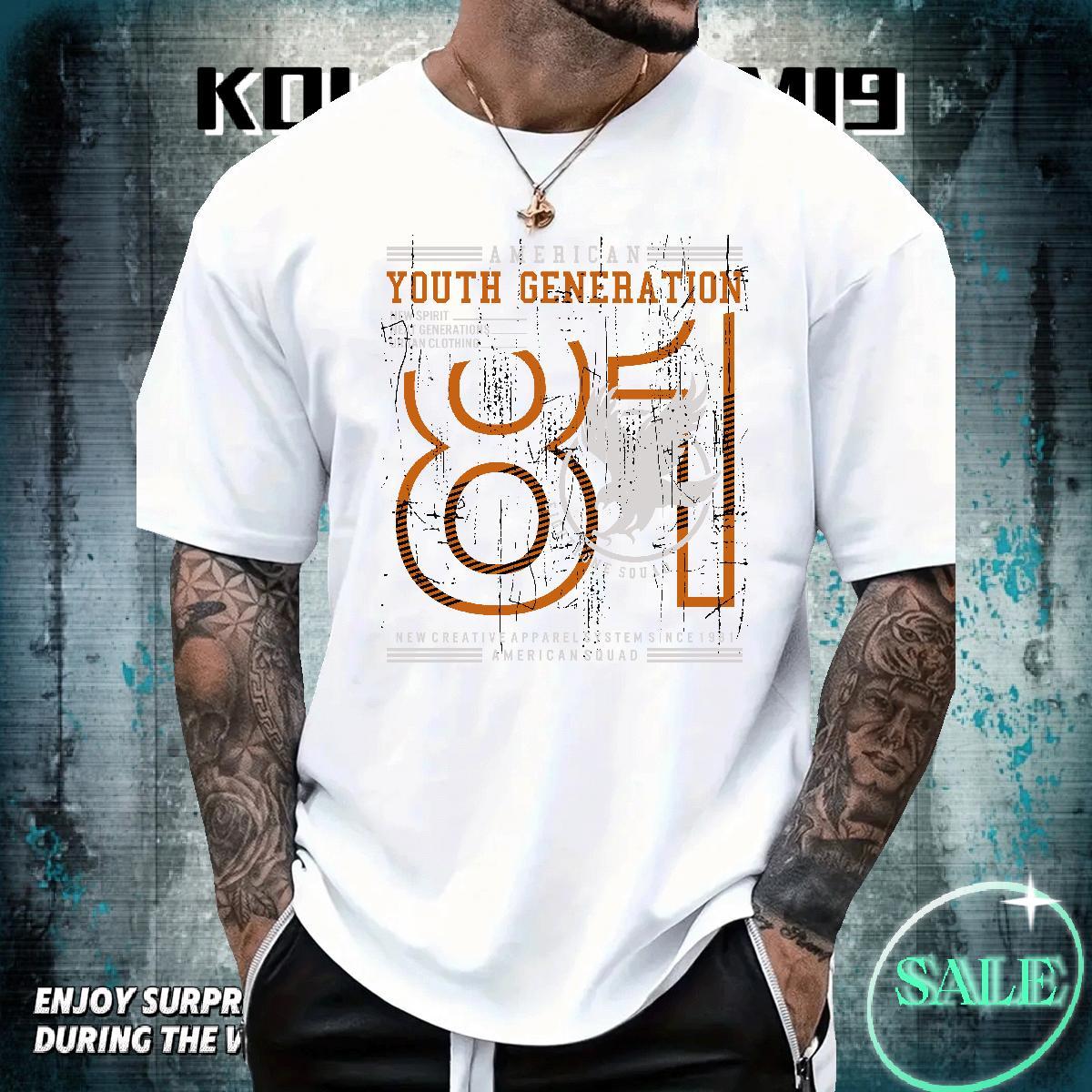 Soft Tshirt for Man Woman 230g 100% Cotton Hip Hop Street letter Black White Crew Neck 2024 New Mens T Shirts Tops