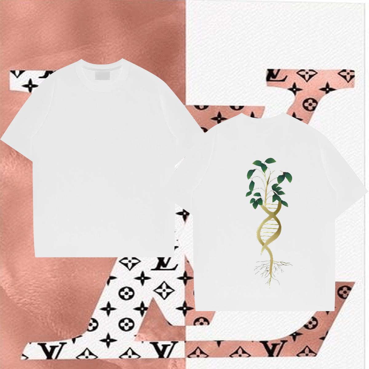 Customized T-Shirts for Men 230g 100% Cotton tree Spring Summer Tops Tees Short Sleeve O-Neck Cool Mens Tshirts Custom Print Plus Size