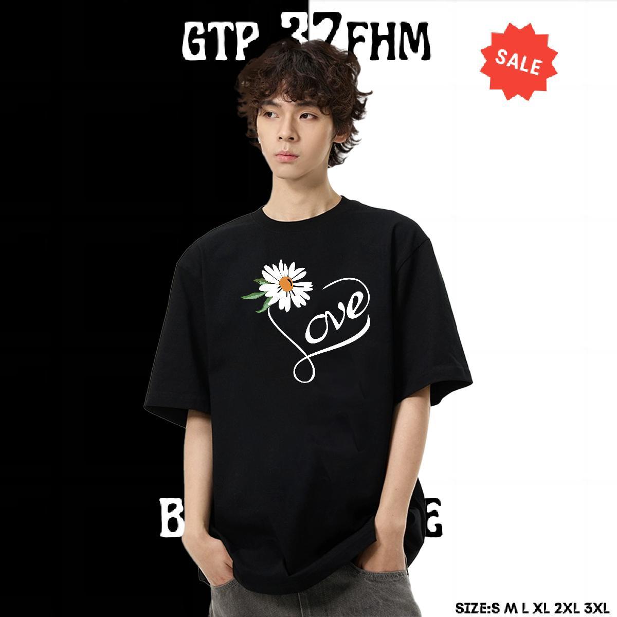 Brand Men Tshirts 230g Pure Cotton Street Wear letter Custom Cartoon Breathable Crew Neck DIY Customized T-Shirts for Men Tops Tees