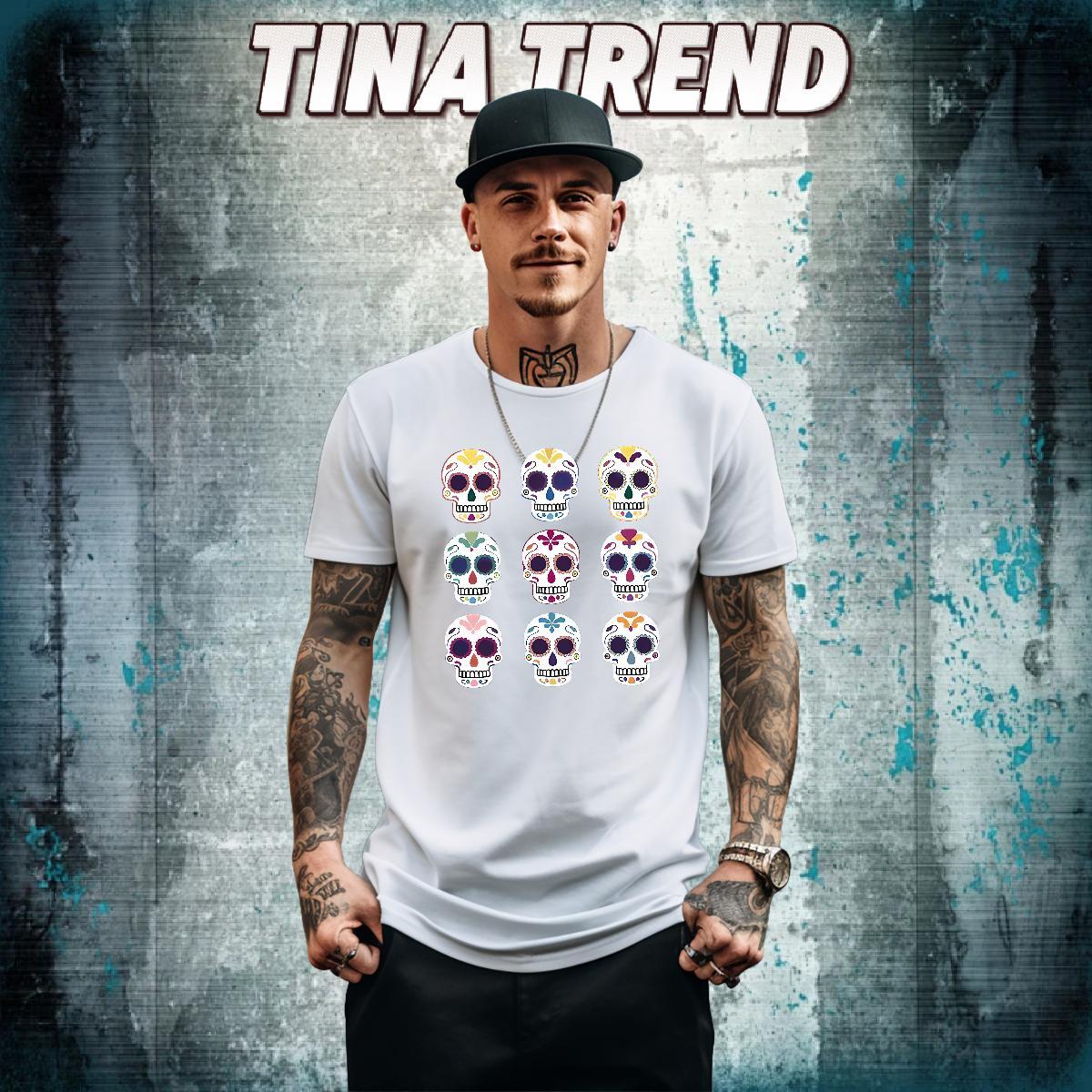 Customized T-Shirts for Men skull Tshirts 230g Cotton Anime Printing Street Cool Oversized 3XL 4XL Round Neck Short Sleeve Men Tops Tees