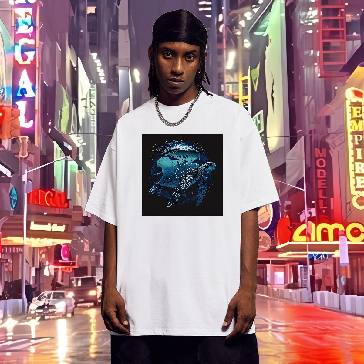New T Shirt For Man 100% Cotton 230g tortoise Sport Polos Breathable Short Sleeve Brand Mens Tshirts DIY Logo Oversized