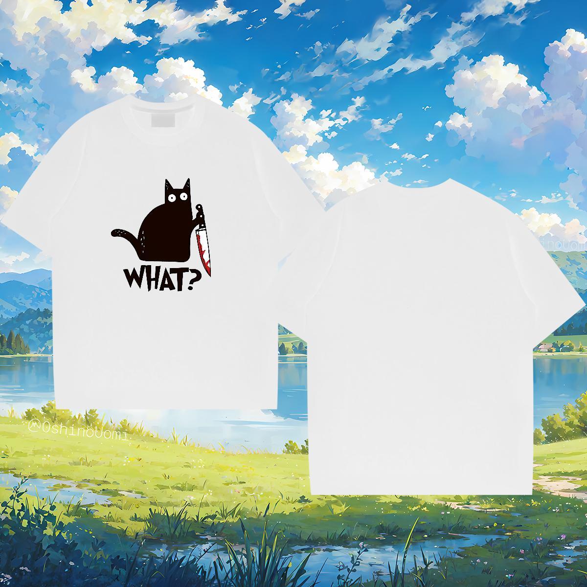 T shirt 100% Cotton 230g cat Beach Breathable Soft DIY Printed Mens Tshirts Fashion Designer Cool Design Tee Shirt