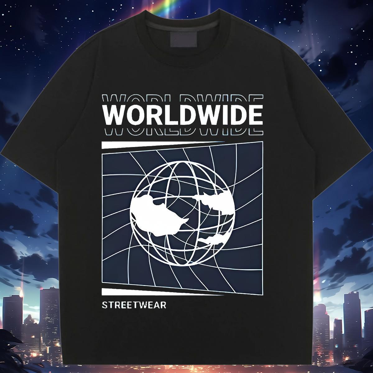 Designer Nice T-Shirts for Women Short Sleeve O-Neck Lady T shirt Custom Cartoon star High Street Hip Hop 230g 100% Cotton 2024 Designer Top Shirts