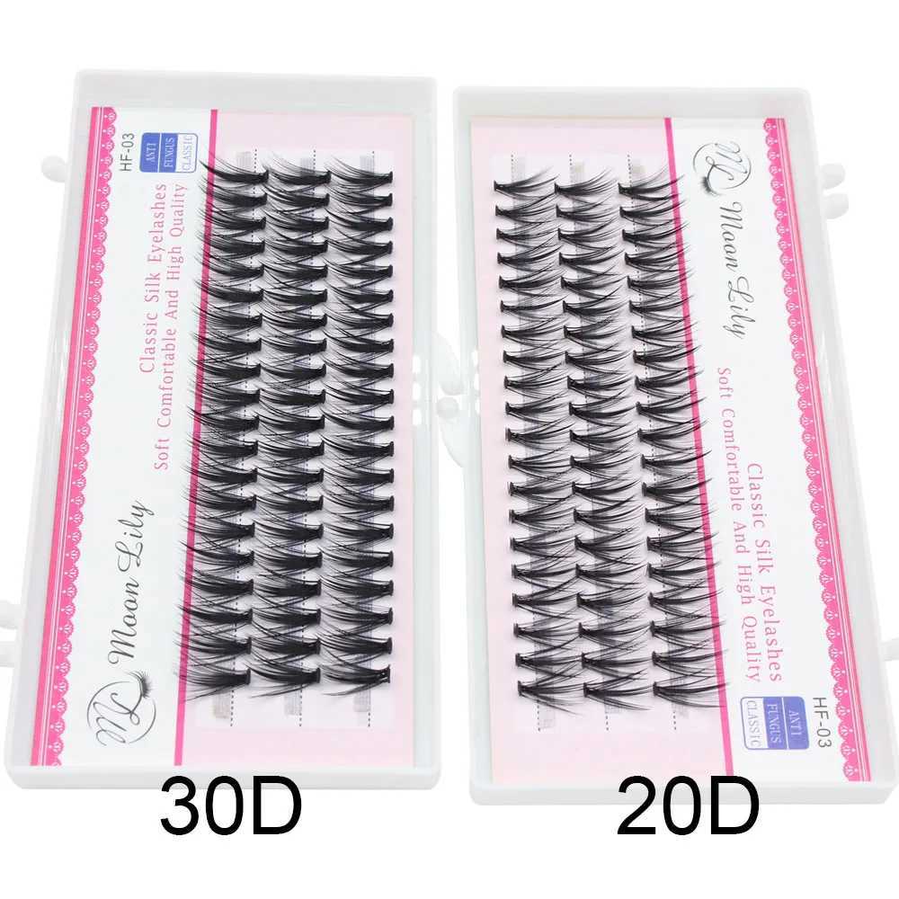 60 bundles of luxurious thick clustered eyelashes extended 3D Russian scroll graffiti fake 20D 30D mink eyelashes Bunche Cilias W240803