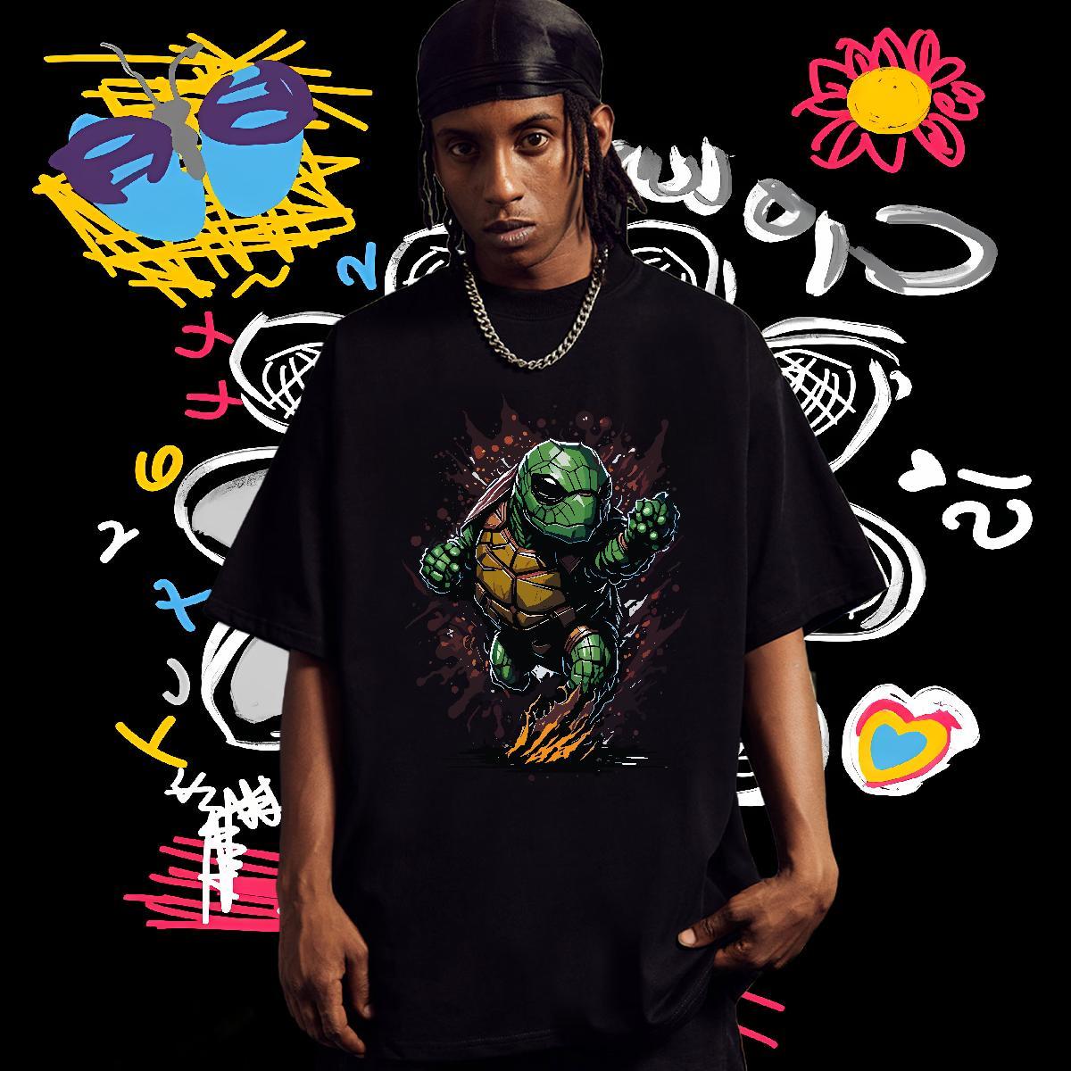 DIY Customized T shirt 230g Pure Cotton Daily Outfit Tees Shirts Breathable Short Sleeve Designer Men Tees Custom Cartoon