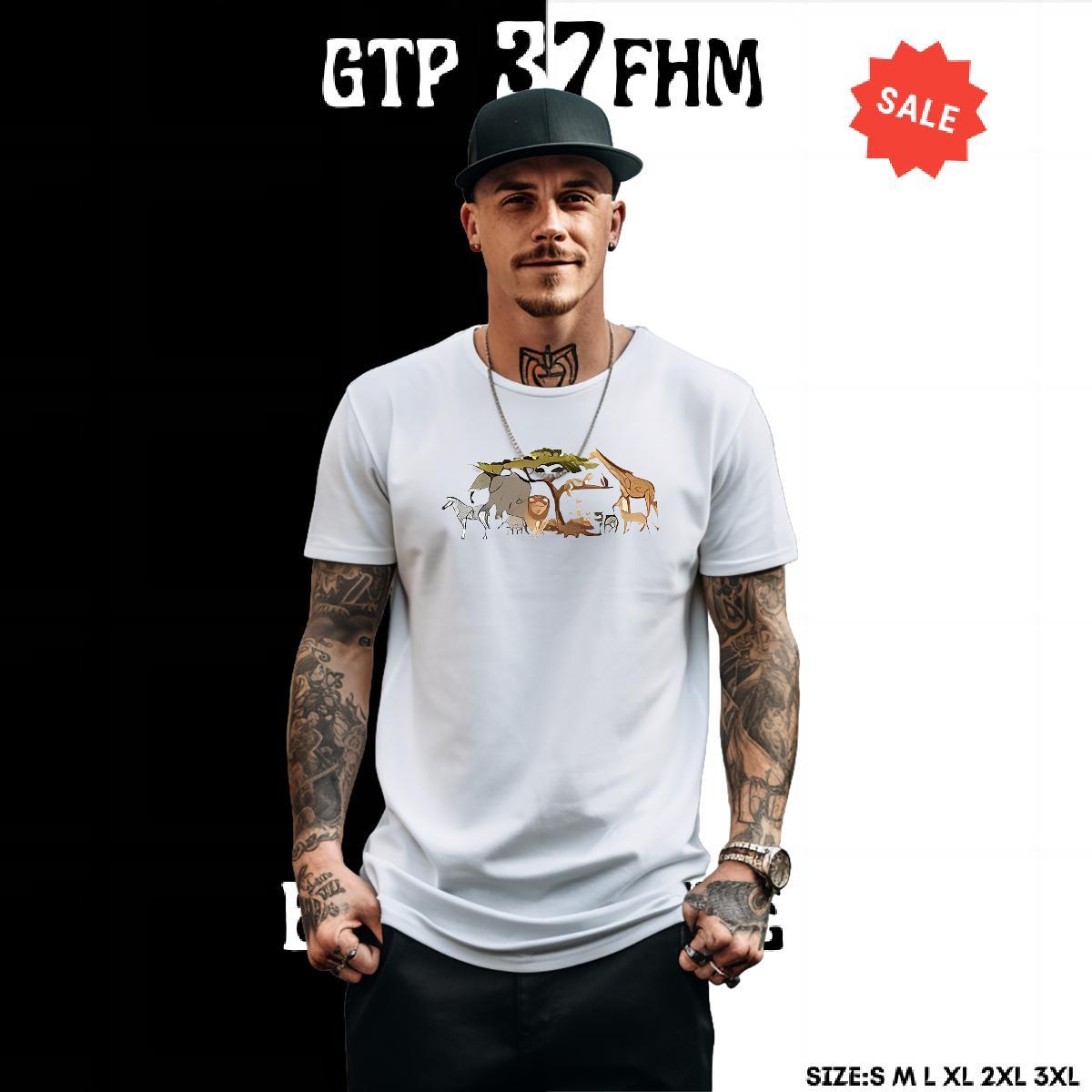 Unisex Men Tops Tees 230g Cotton Casual Daily Wear horse DIY Printed Breathable Crew Neck DIY Customized T-Shirts Tops Shirt