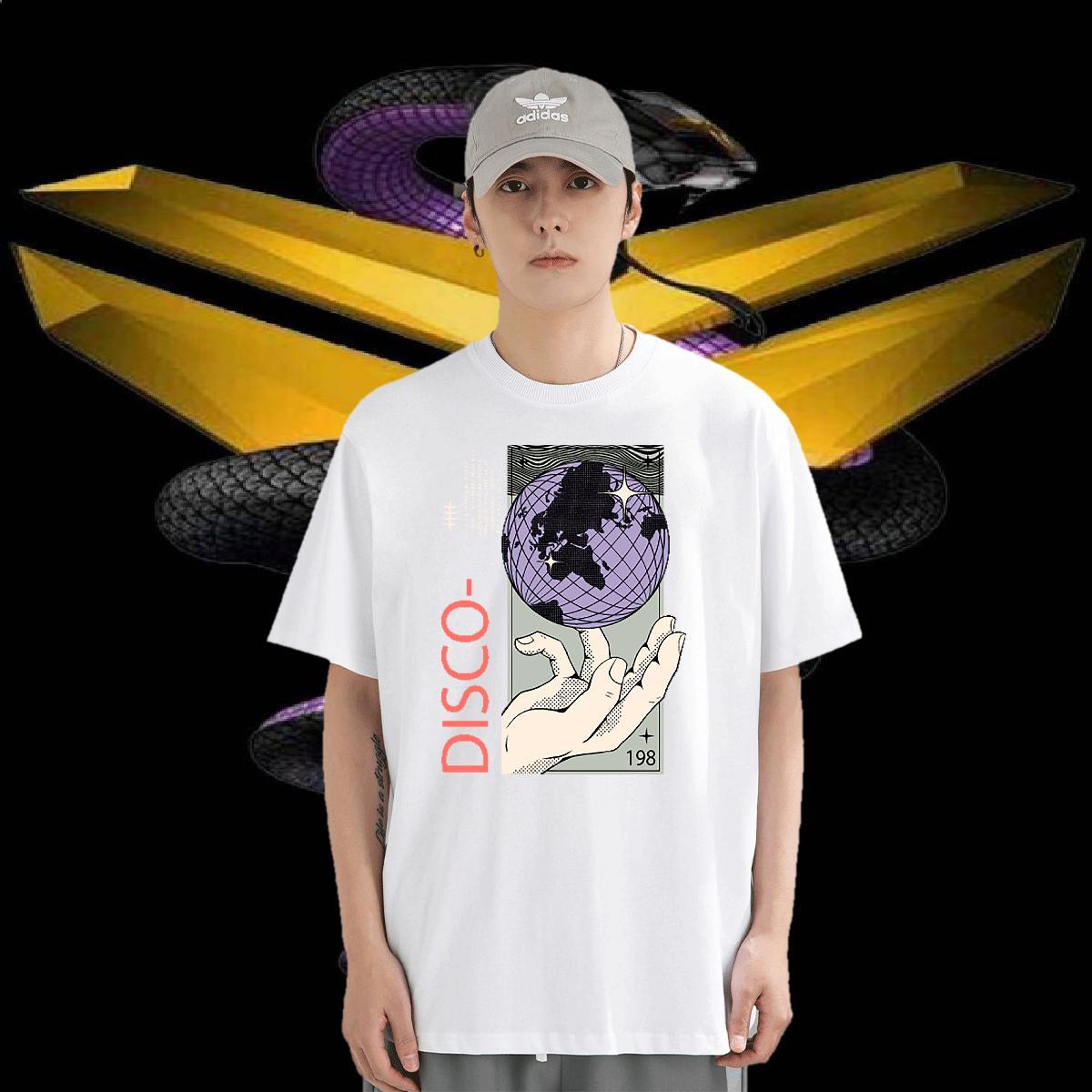 T shirt 230g Pure Cotton hands Daily Wear Crew Neck Custom Print Plus Size Tshirt for Man Woman Classic Casual Comfortable Tops