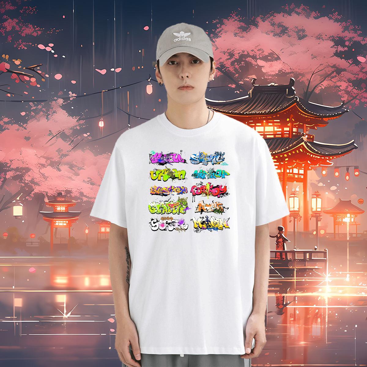 T shirt 230g Cotton icon Street Wear Breathable Short Sleeve Oversized 4XL Tshirt for Man Woman Designer Soft Top Tees