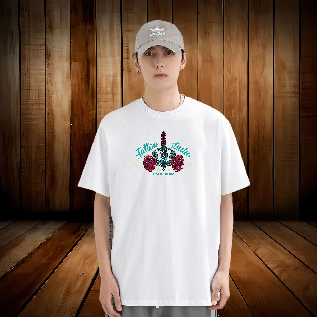 Designer T Shirt For Man tool Clothes 100% Cotton 230g Summer Casual Brand Anime Breathable Short Sleeve Men Tshirts