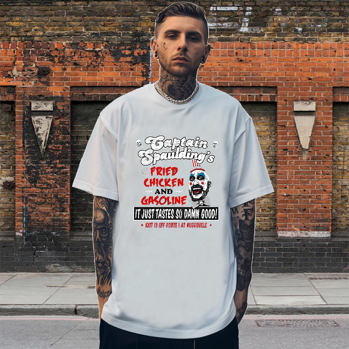 Designer Couples T Shirts 230g Pure Cotton halloween Men T Shirts Street Wear Breathable Custom Print Oversized DIY Customized Tops