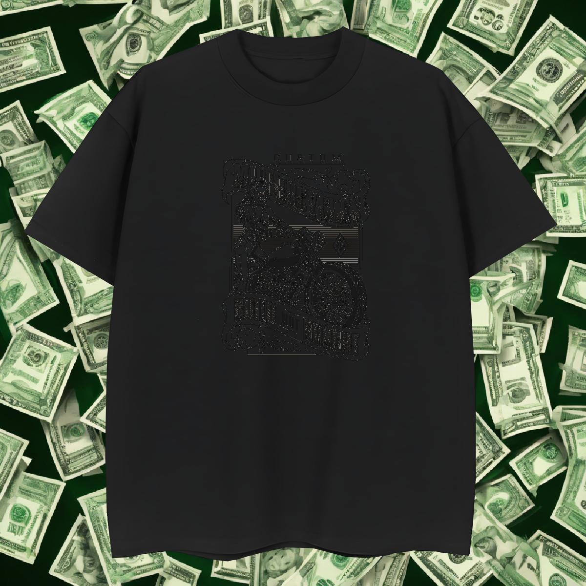 High Quality Men Tops Tees 230g Pure Cotton Beach car DIY Logo Oversized Short Sleeve O-Neck Brand T-Shirts for Men Tees Shirts