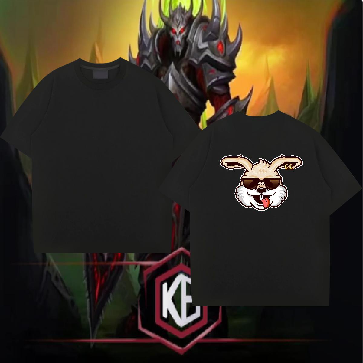 Fashion Design T-Shirts 230g 100% Cotton rabbit Casual Beach Top Tees Breathable Crew Neck Cool Design Tshirts DIY Printed