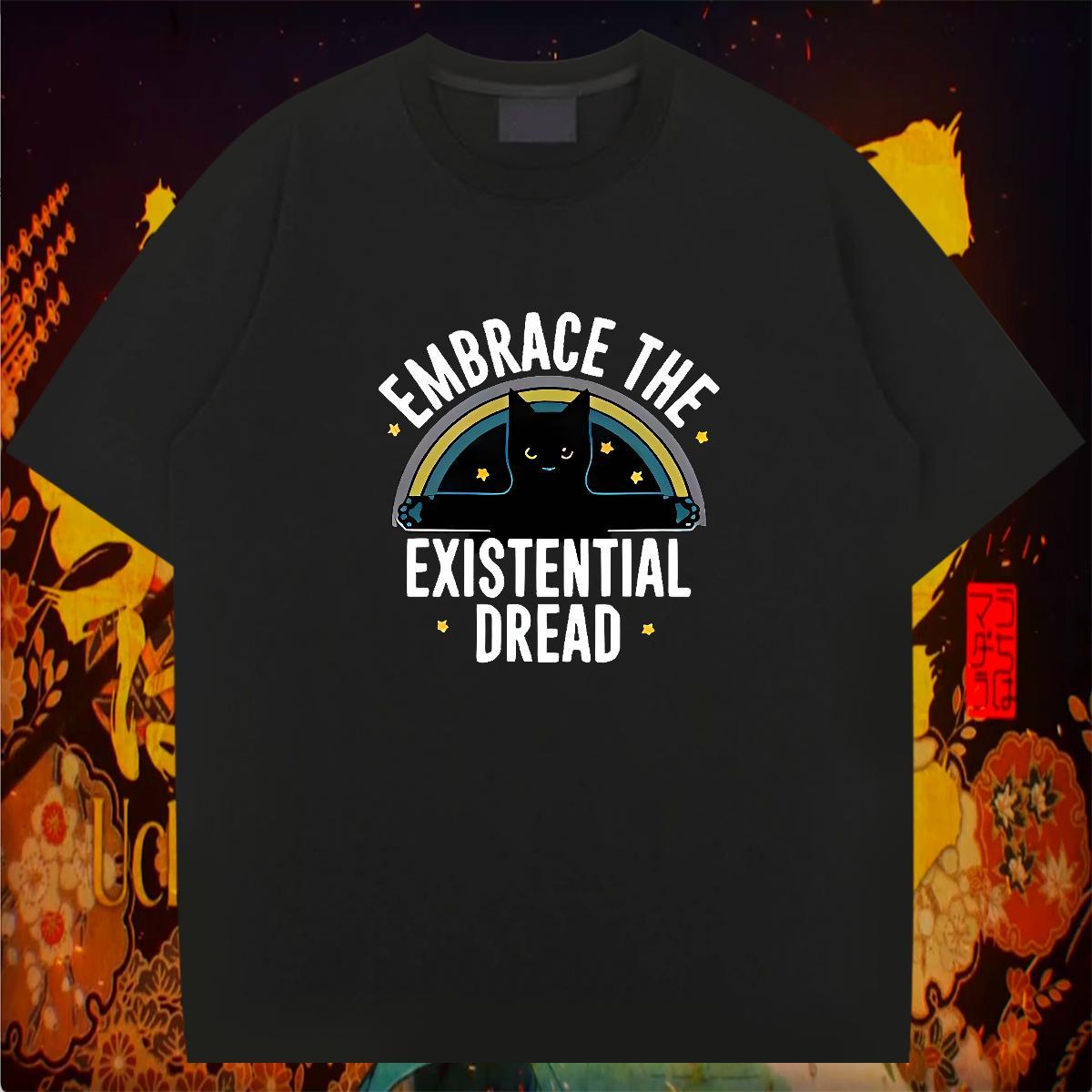 Factory Direct Man T Shirts 230g Pure Cotton cat Street Wear Tee Shirt Breathable Crew Neck Classic Tshirts Custom Printing
