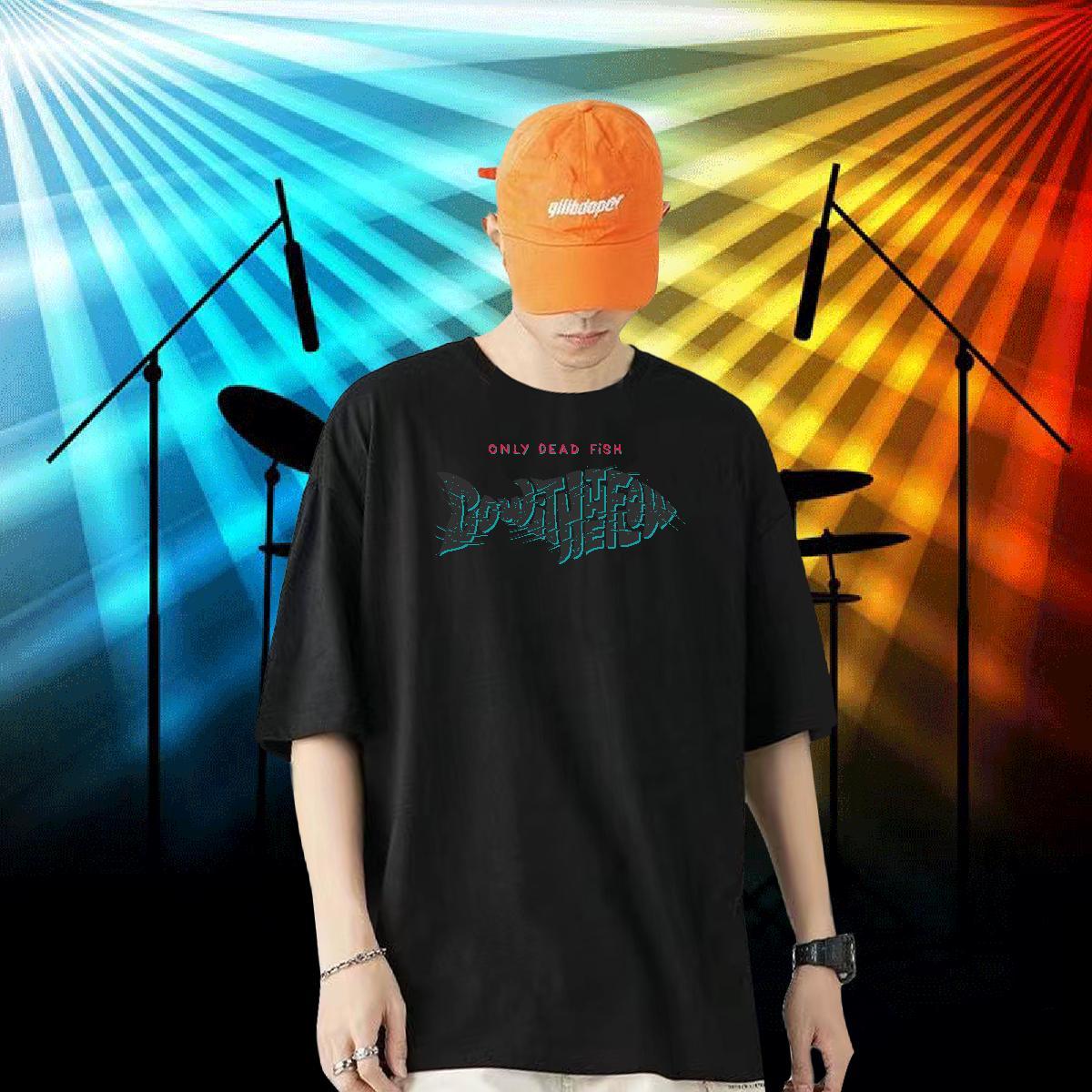 Free Shipping T Shirts Men 230g 100% Cotton Street Casual Wear O-Neck Short Sleeve Loose Fit Tshirts Custom Print Plus Size