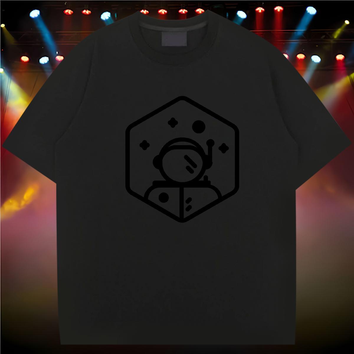 Mens T Shirts 100% Cotton 230g universe Hip Hop Short Sleeve O-Neck DIY Printed Mens Tshirts Classic Cool Design Clothings