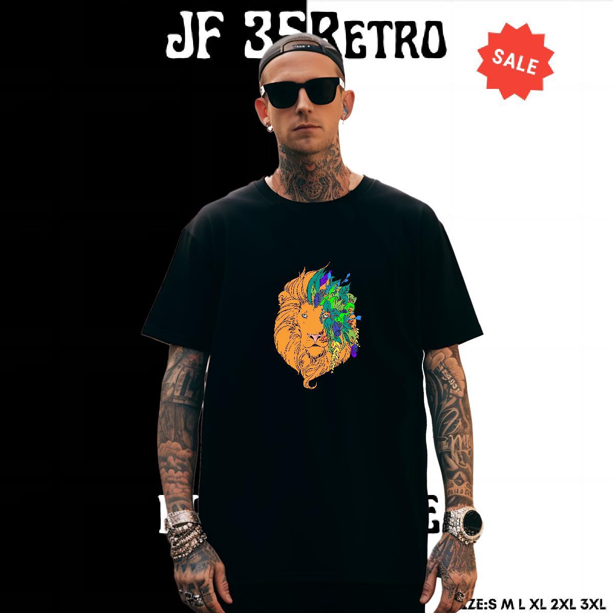 Comfortable Tshirt for Man Woman 100% Cotton 230g tiger T Shirt For Man Street Wear Round Neck Short Sleeve DIY Anime New Tees