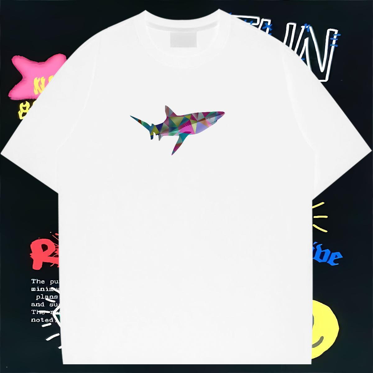 DIY T-Shirts for Men 230g Cotton fish Outdoor Tops Tees Breathable Crew Neck Free Shipping Men Tshirts Anime Print