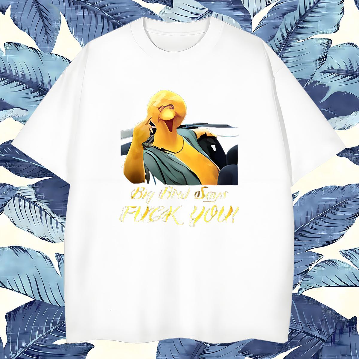 Designer Fashion Man T Shirts 230g 100% Cotton bird High Street Hip Hop Clothes Breathable Short Sleeve Unisex Men Tshirts Oversized 3XL 4XL