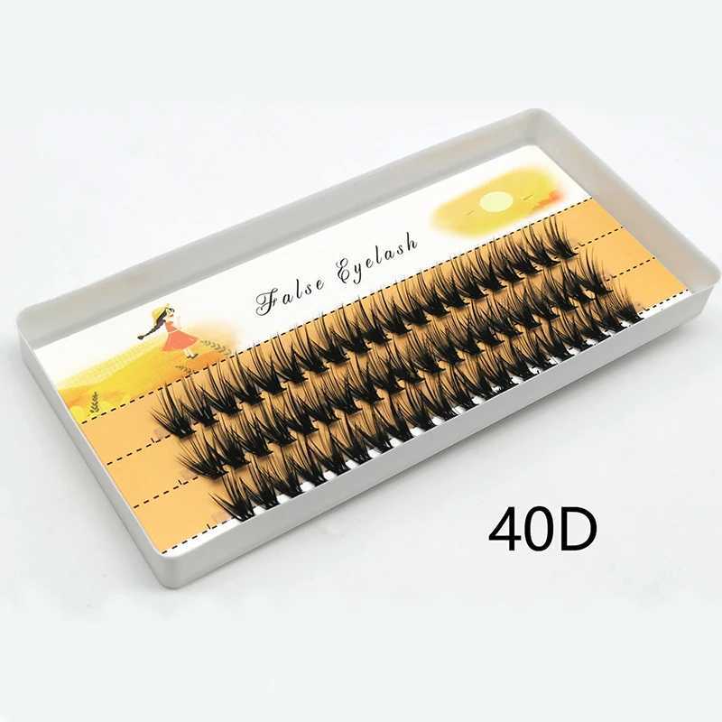 20D/30D mink eyelashes 60 bundles/box eyelash extension 3D Russian personal eyelash cluster makeup tool eyelash wholesale W240803