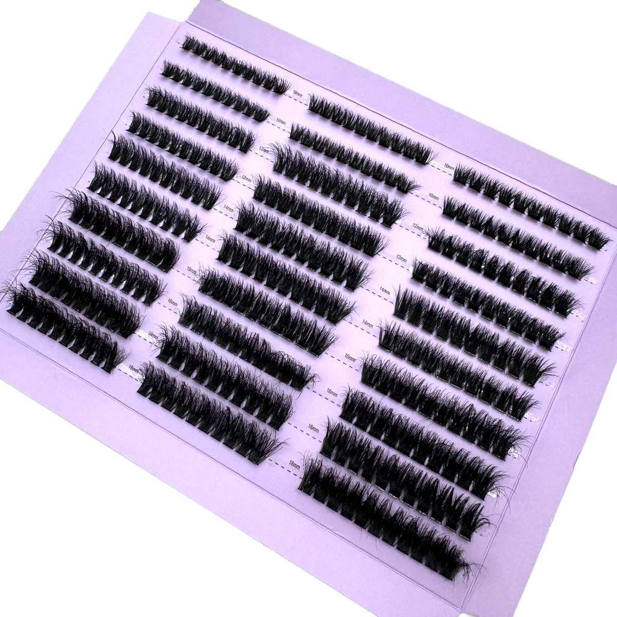 290/300Pcs 5D Fluffy 10-18mm Mixed Eyelash Cluster 60D-120DThick Eyelash D/DD Curled Personal Eyelash DIY Extended Eyelash W240803