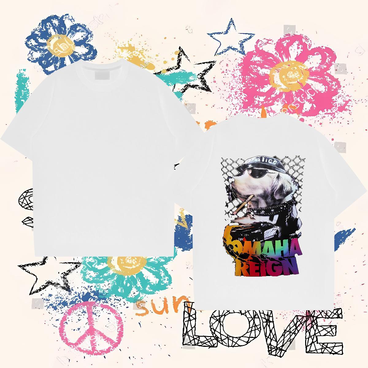 Brand T-Shirts for Men 230g 100% Cotton Sports Casual Tee Shirt O Neck Short Sleeves TOP Quality Men Clothes T-Shirt Plus Size Cartoon