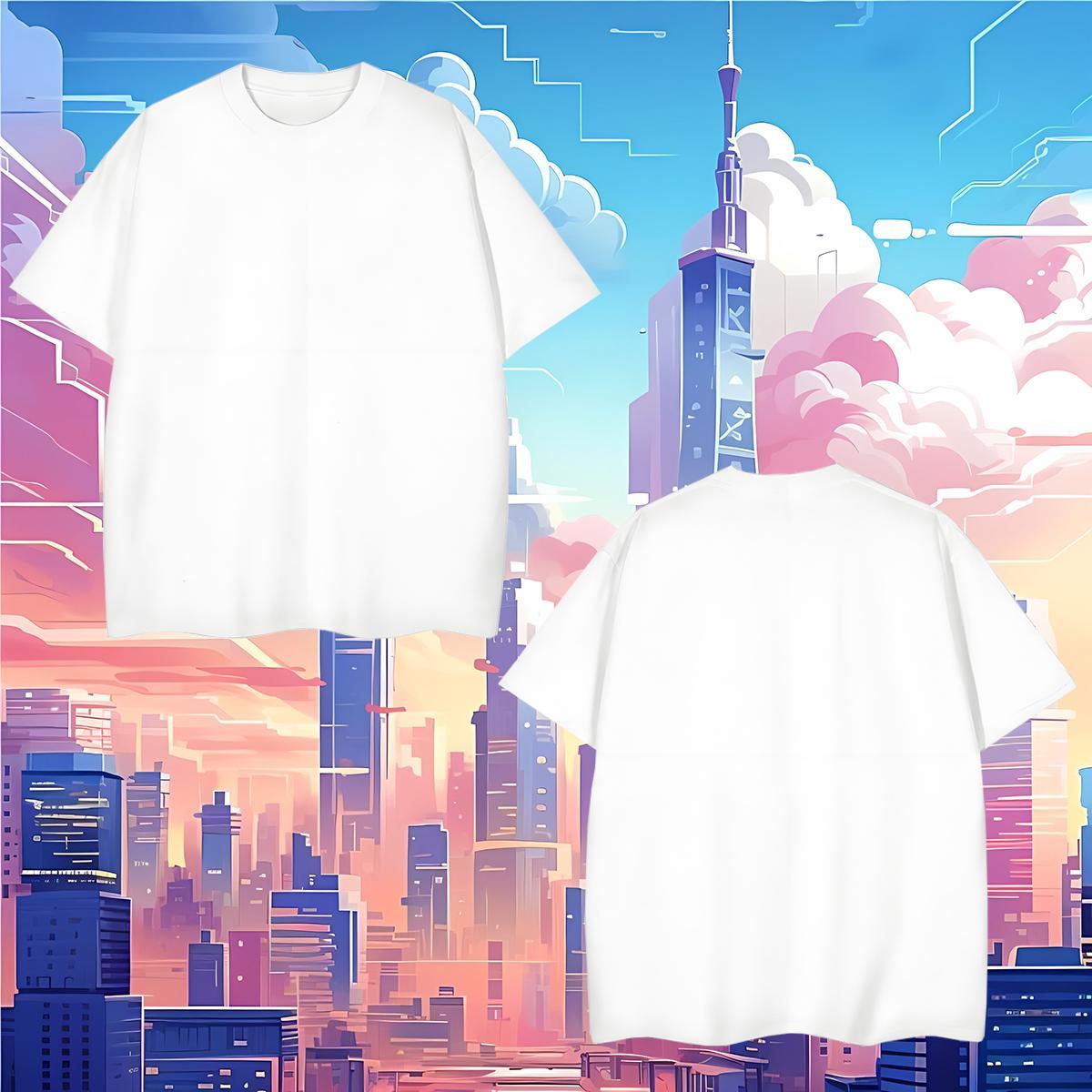 Mens T Shirts 100% Cotton 230g Geometric line Outdoor Crew Neck Breathable Custom Print Plus Size Tshirt for Man Woman 2024 DIY Unisex Polos