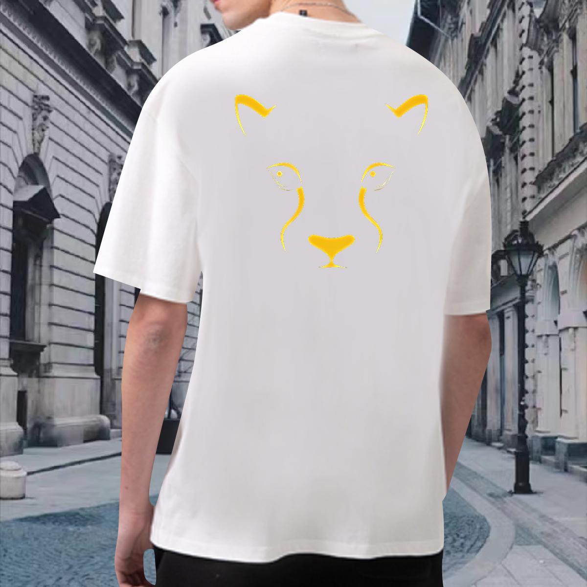 Cool Design Men Tops Tees 100% Cotton 230g dog T-Shirts for Men Hip Hop Round Neck Short Sleeve Oversized 3XL 4XL DIY Customized Top Tees