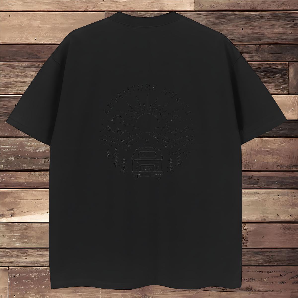 2024 New T-Shirts for Men car Clothings 230g Pure Cotton Anime Printing Street Cool Black Oversized Breathable Soft Men Tops Tees