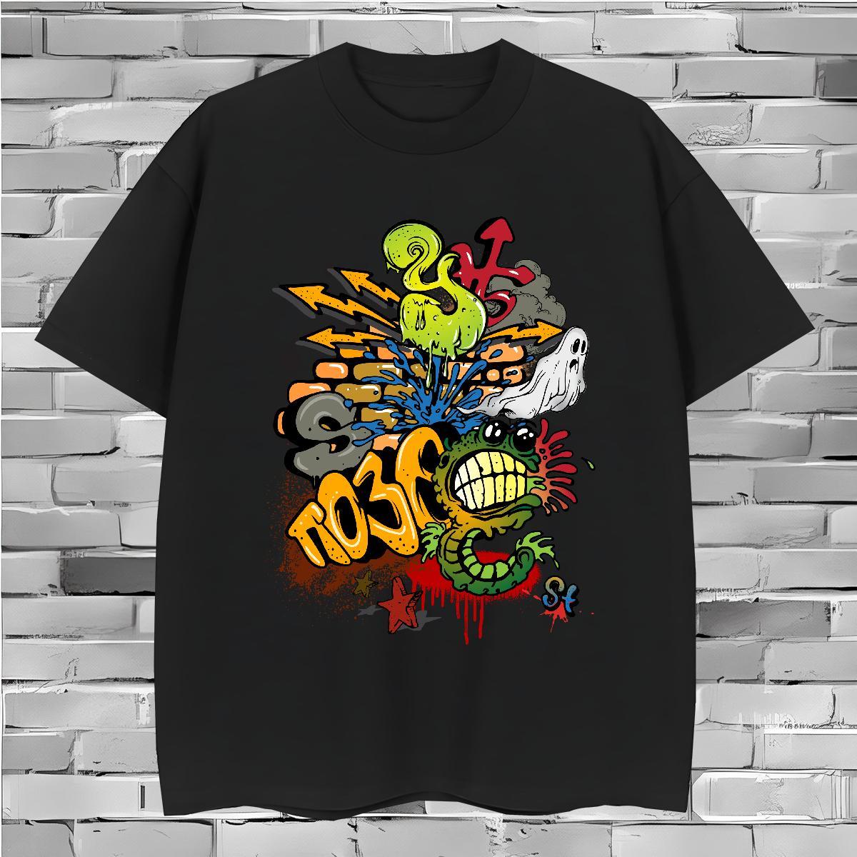 T shirt 230g Cotton Colorful Hip Hop Street Breathable Crew Neck Custom Print Plus Size Men Clothes T-Shirt Designer Fashion Free Shipping Tee Shirt