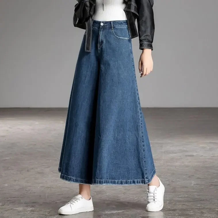Wide Leg Jeans Women Korean Dongdaemun High Waist Baggy Mom Jeans Streetwear Pant Pants Y2k Clothes 2000s Womens Width 240806