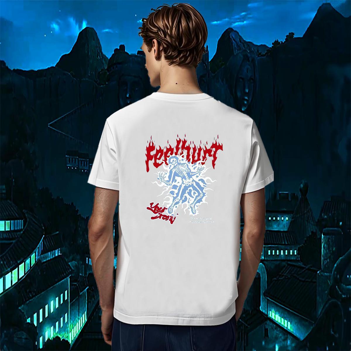 Customized T-Shirts skull Tees 230g 100% Cotton Casual High Quality Custom Printing Round Neck Short Sleeve Men Clothes T-Shirt