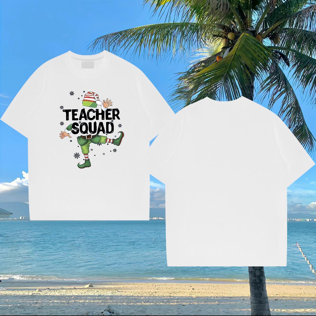 Classic Casual T-Shirts for Men 230g Cotton Christmas Casual Beach Tees Shirts Short Sleeve O-Neck Free Shipping Men Clothes T-Shirt Oversized 4XL