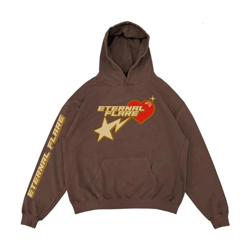 American Streetwear Hip Hop Letter Print Loose Pullover Sweatshirt Women Y2K Vintage Harajuku Casual Oversized Hoodie Men Top 240806