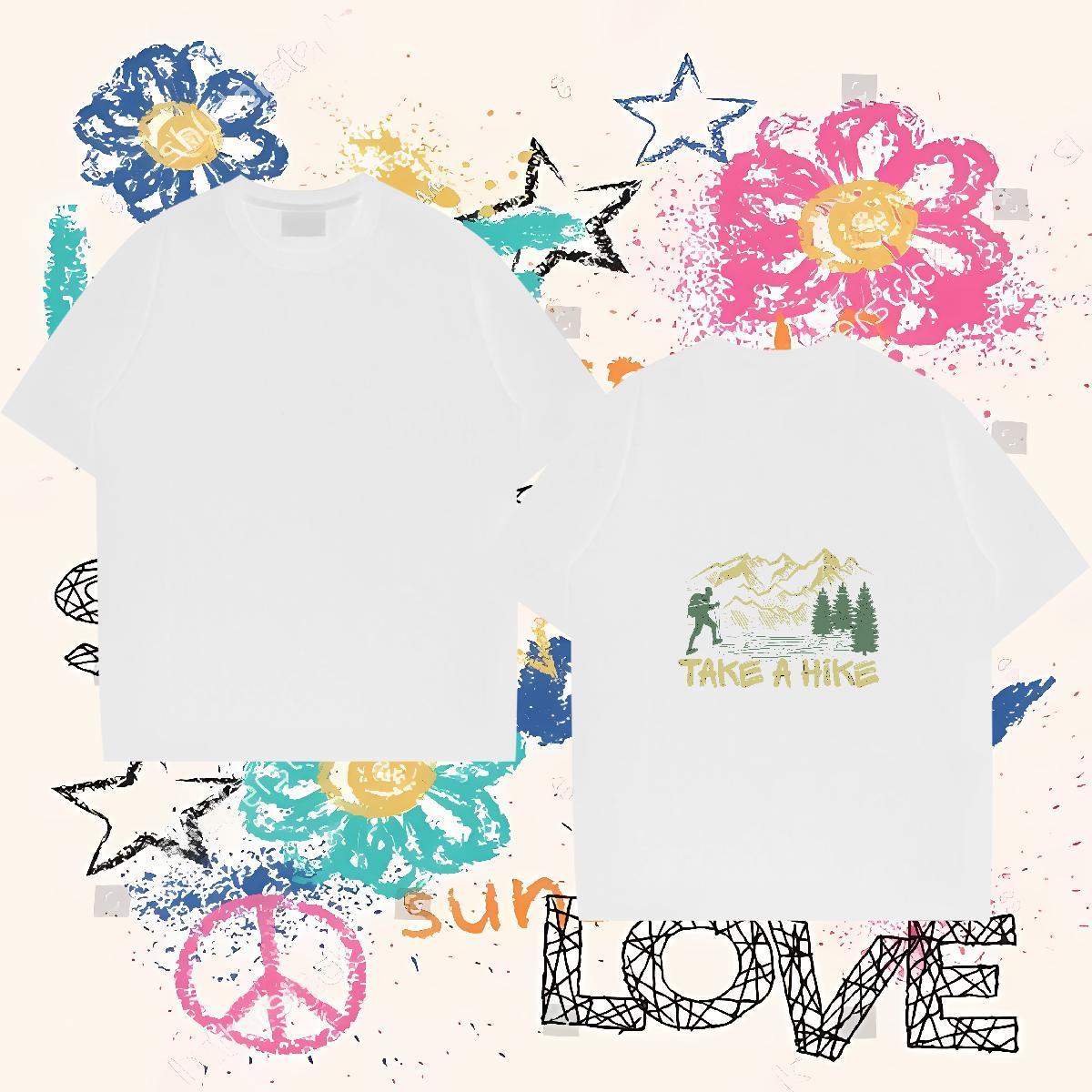 Fashion Casual T-Shirts for Men 230g Cotton tree Sports Casual Tshirts O Neck Short Sleeves High Quality Couples T Shirts Customized