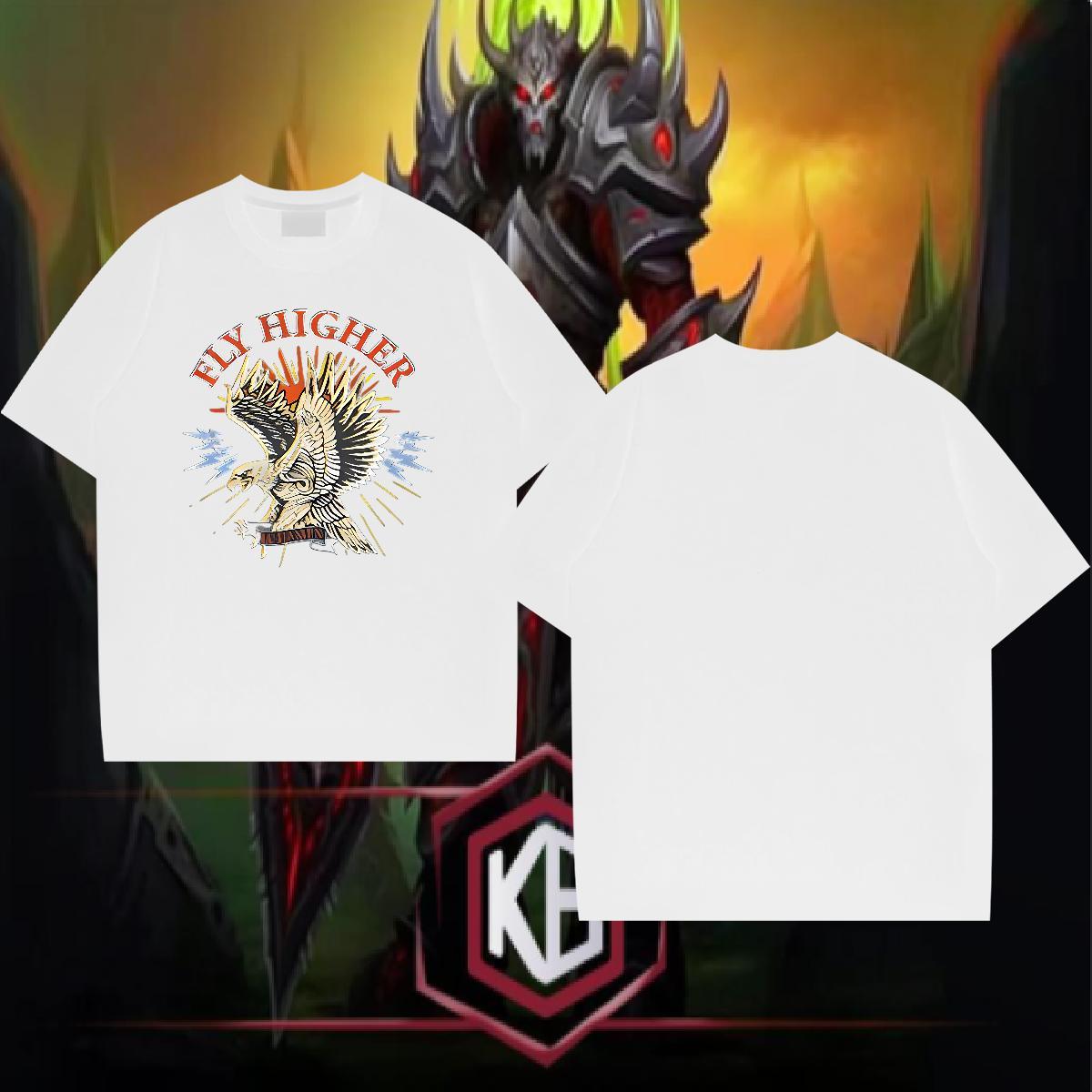 Fashion New T-Shirts 230g 100% Cotton cool Hip Hop Tshirts Breathable Short Sleeve Classic Men Tshirts Cartoon Printing L-4XL