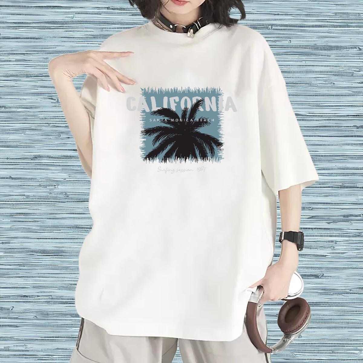 Lady Woman T Shirts Breathable Soft Unisex Tshirts Graphic tree Street 100% Cotton 230g Fashion Tees Shirts