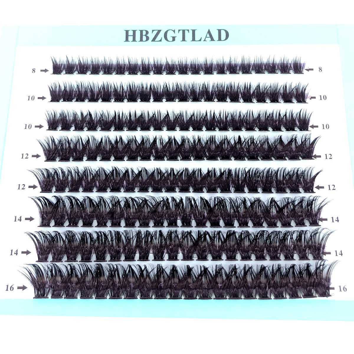 160 bundles of 50D/60D/80D black natural eyelash extensions artificial mink eyelashes personal cluster eyelash makeup Cilia SILK W240803