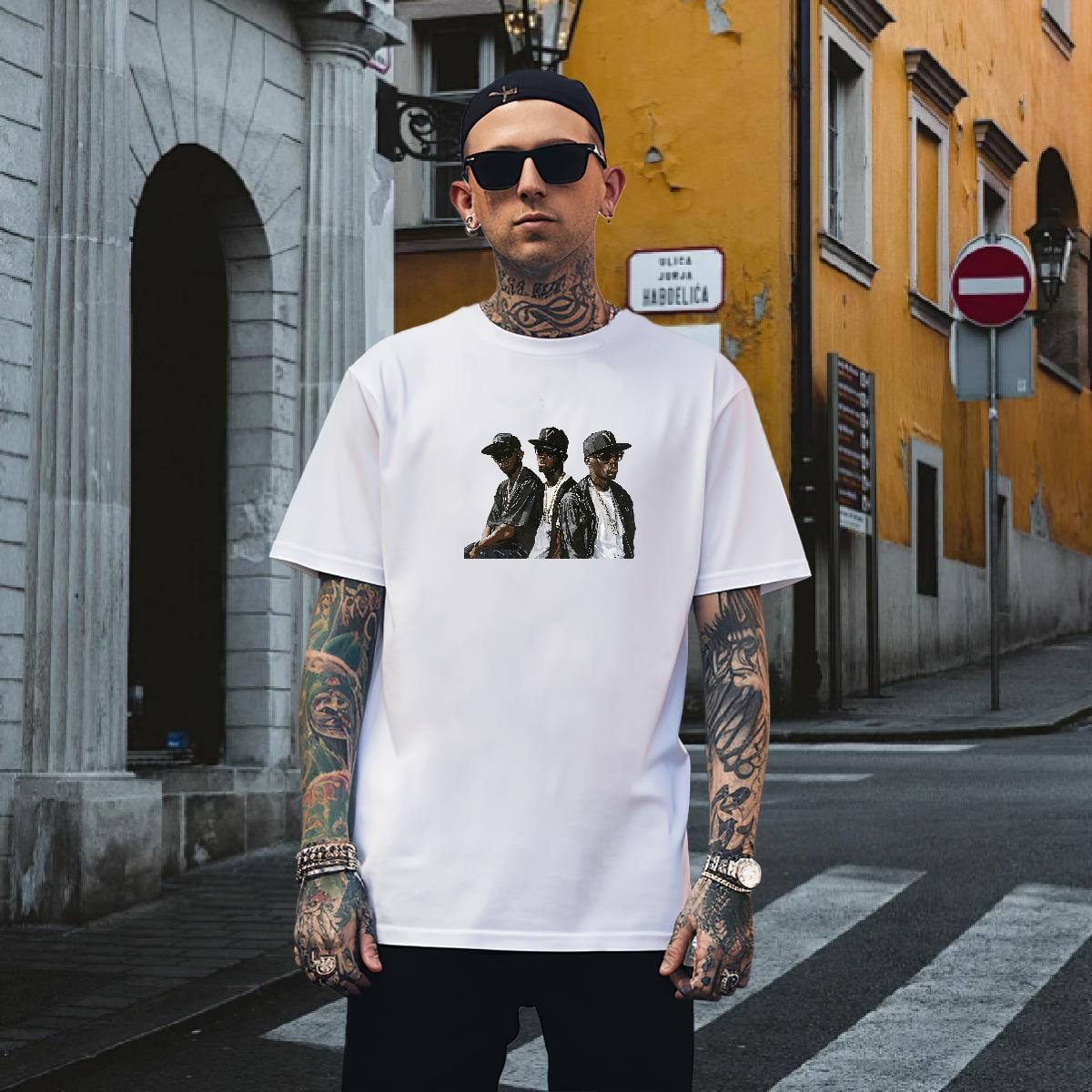 T Shirt For Man 230g 100% Cotton person Anime Printing Street Breathable Short Sleeve Custom Printing Tshirts Fashion New High Quality Tee Shirt