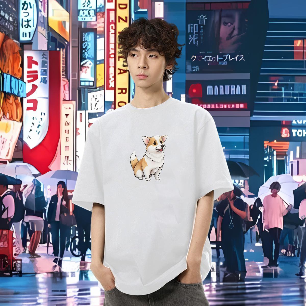 DIY T shirt 230g Pure Cotton High Street Hip Hop Tops Shirt Breathable Brand Men Clothes T-Shirt Oversized 3XL 4XL