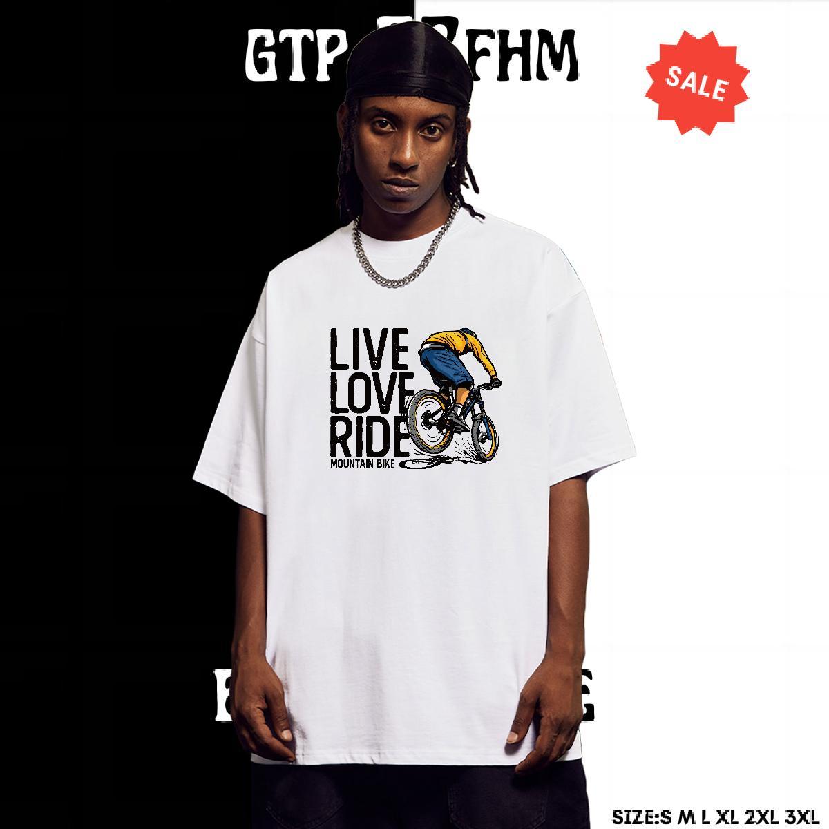 Loose Men Clothes T-Shirt 230g 100% Cotton Casual car DIY Printed Crew Neck Brand T Shirt For Man Wear