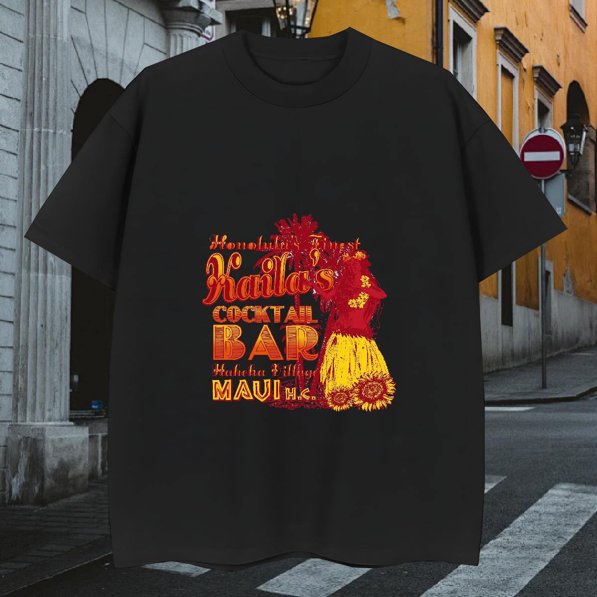 Man T Shirts 230g Cotton flower Casual Breathable Black White Men Tops Tees 2024 Summer TOP Quality Top Tees