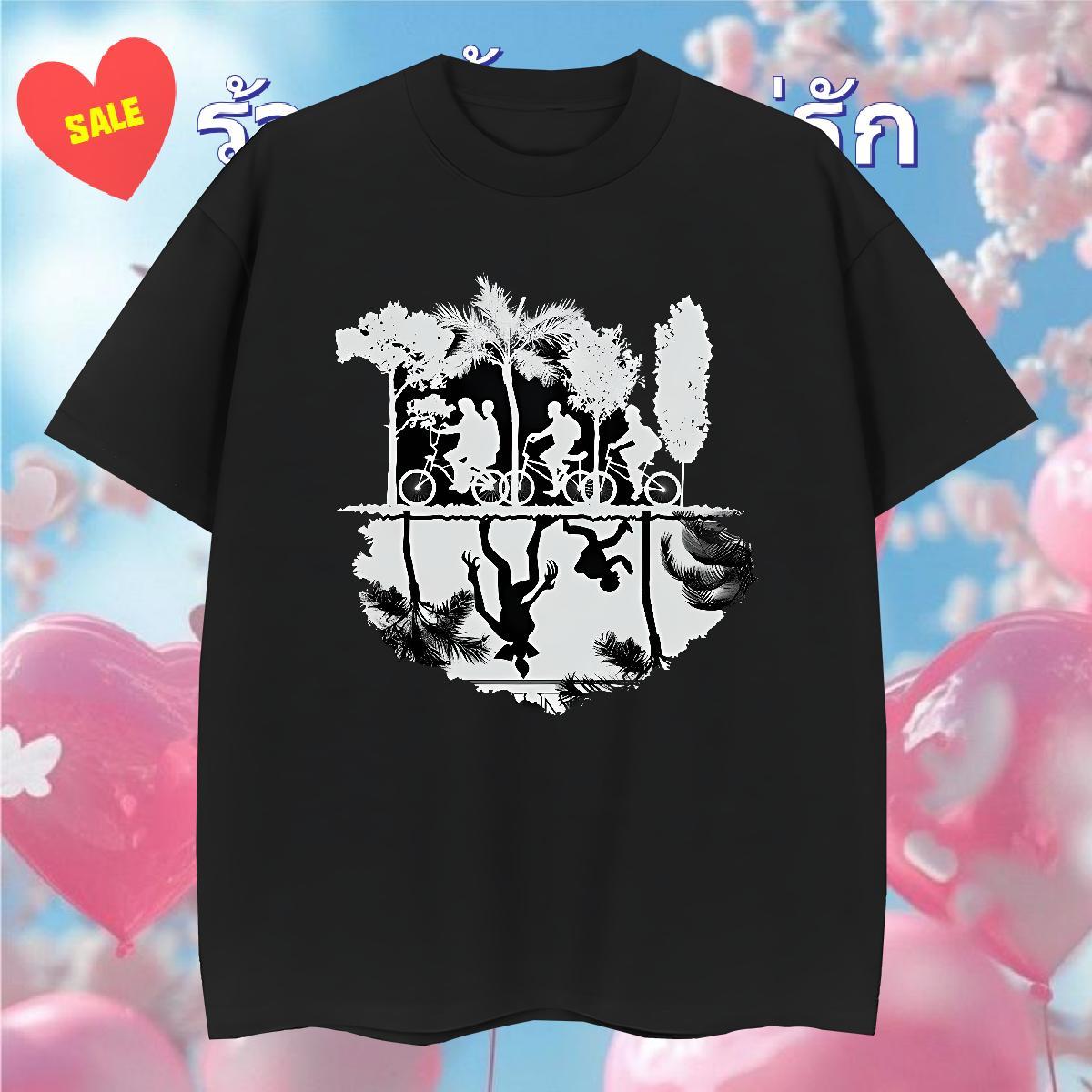 Fashion New T shirt 230g Pure Cotton tree Summer Casual Tops Tees Breathable Short Sleeve Unisex Mens Tshirts Customized Print