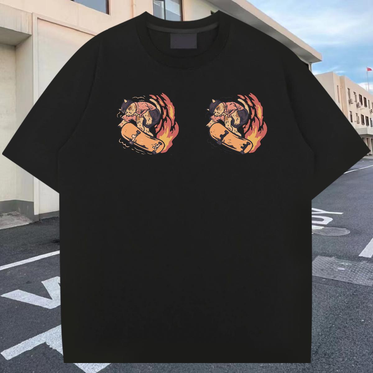 TOP Quality Mens Tshirts 100% Cotton 230g Street cute Customized Breathable Fashion New T-Shirts for Men Polos